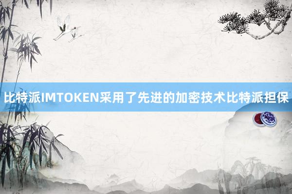 比特派IMTOKEN采用了先进的加密技术比特派担保